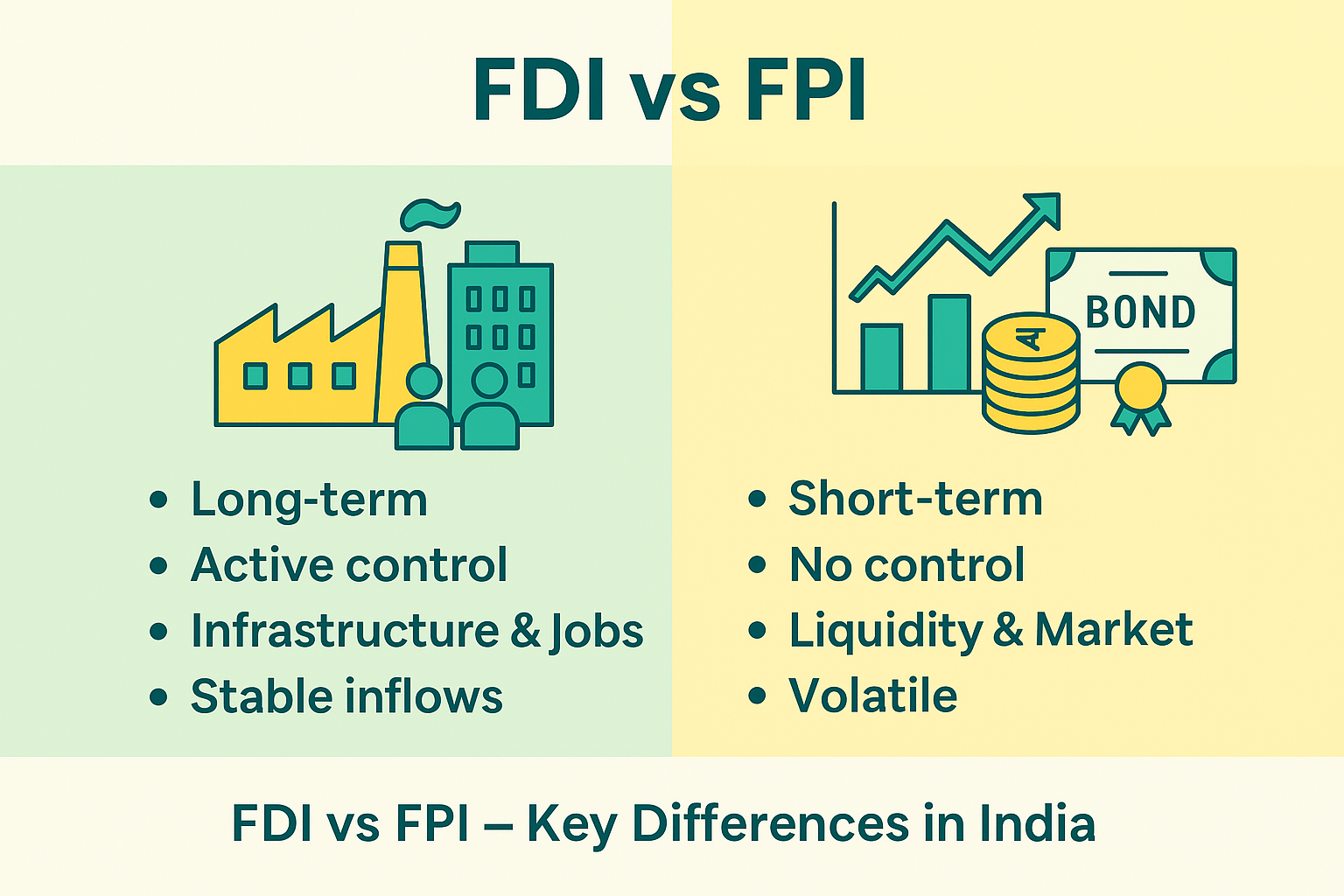 FDI vs FPI – Key Differences, Latest Trends, Regulations in India [2026]